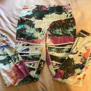 Multi color Lululemon leggings
